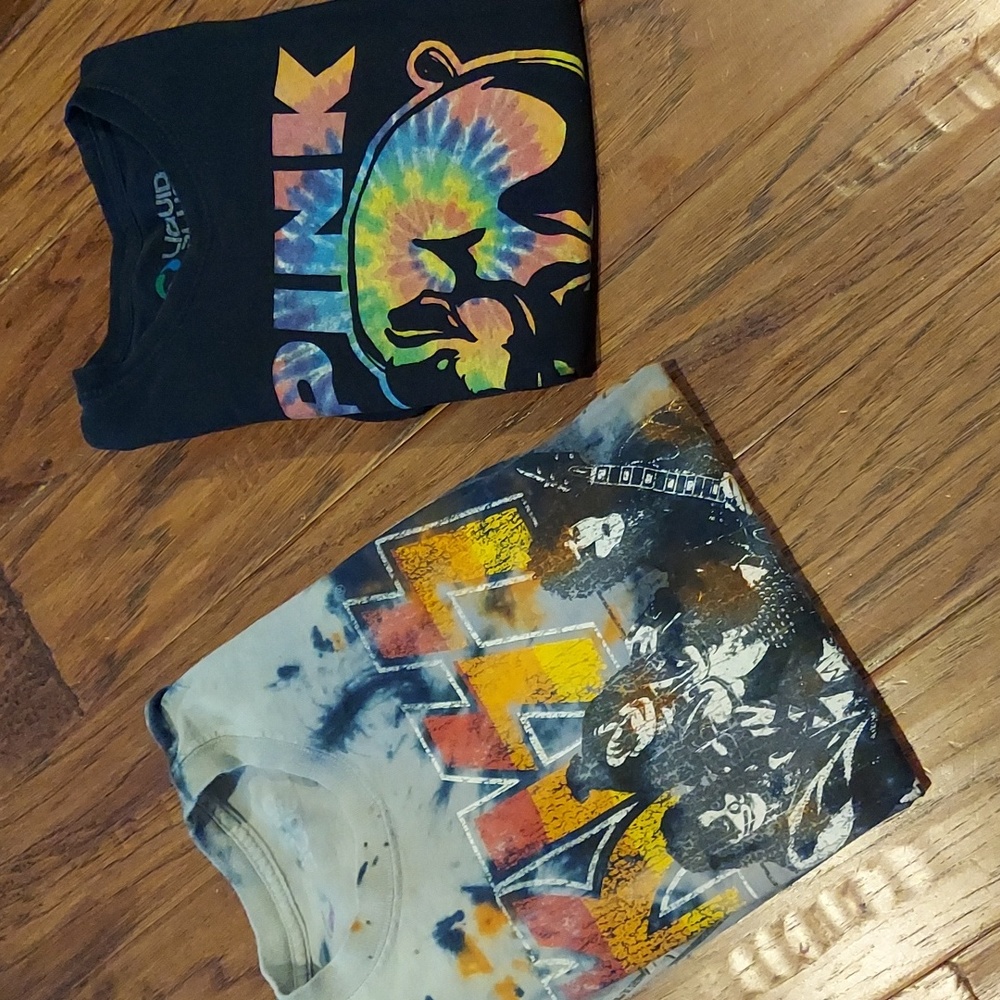 Liquid Blue Band Kiss Pink Floyd Bundle Shirts Small Medium